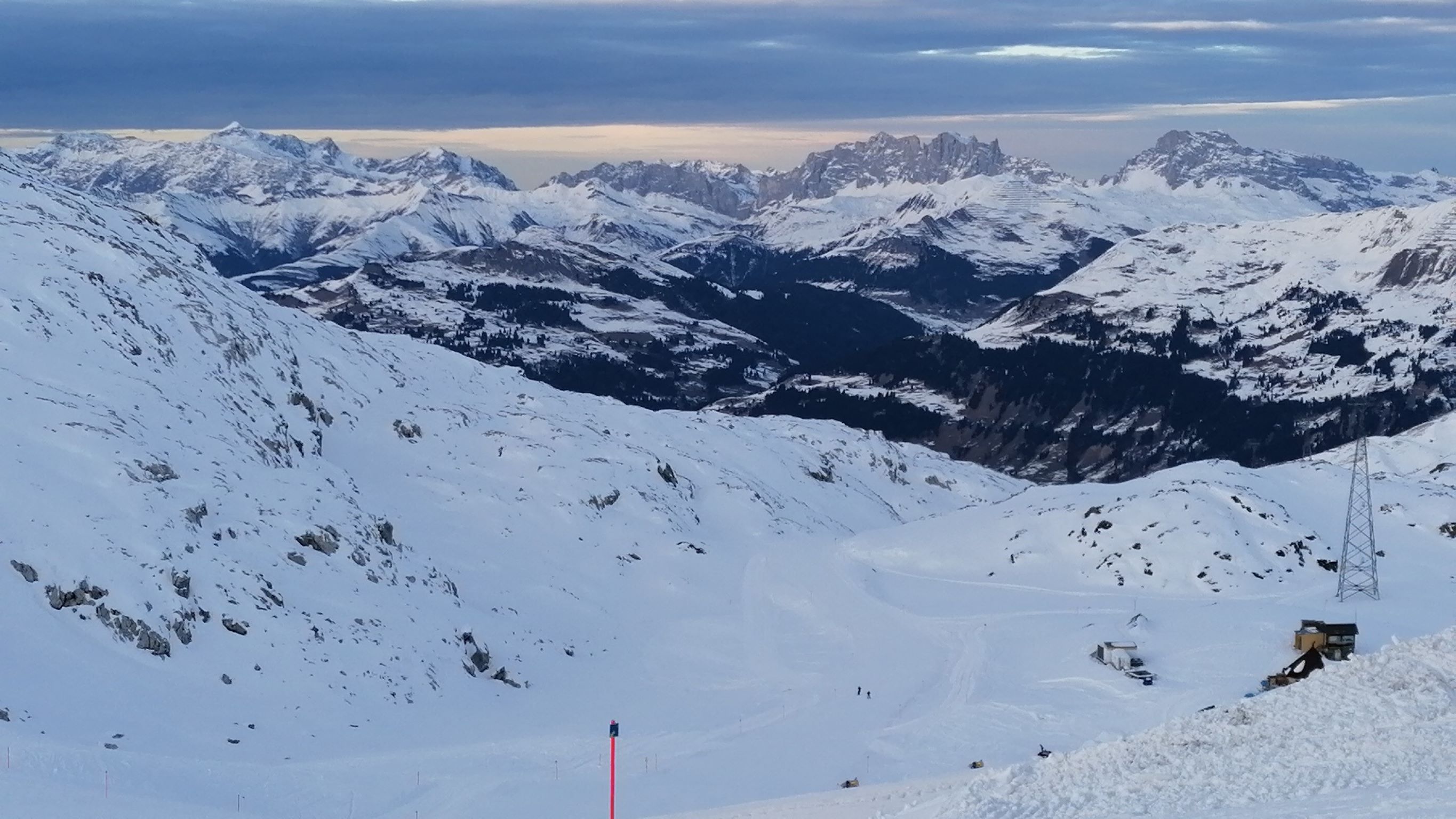 Auf dem Parsenn Richtung Talabfahrt nach Klosters