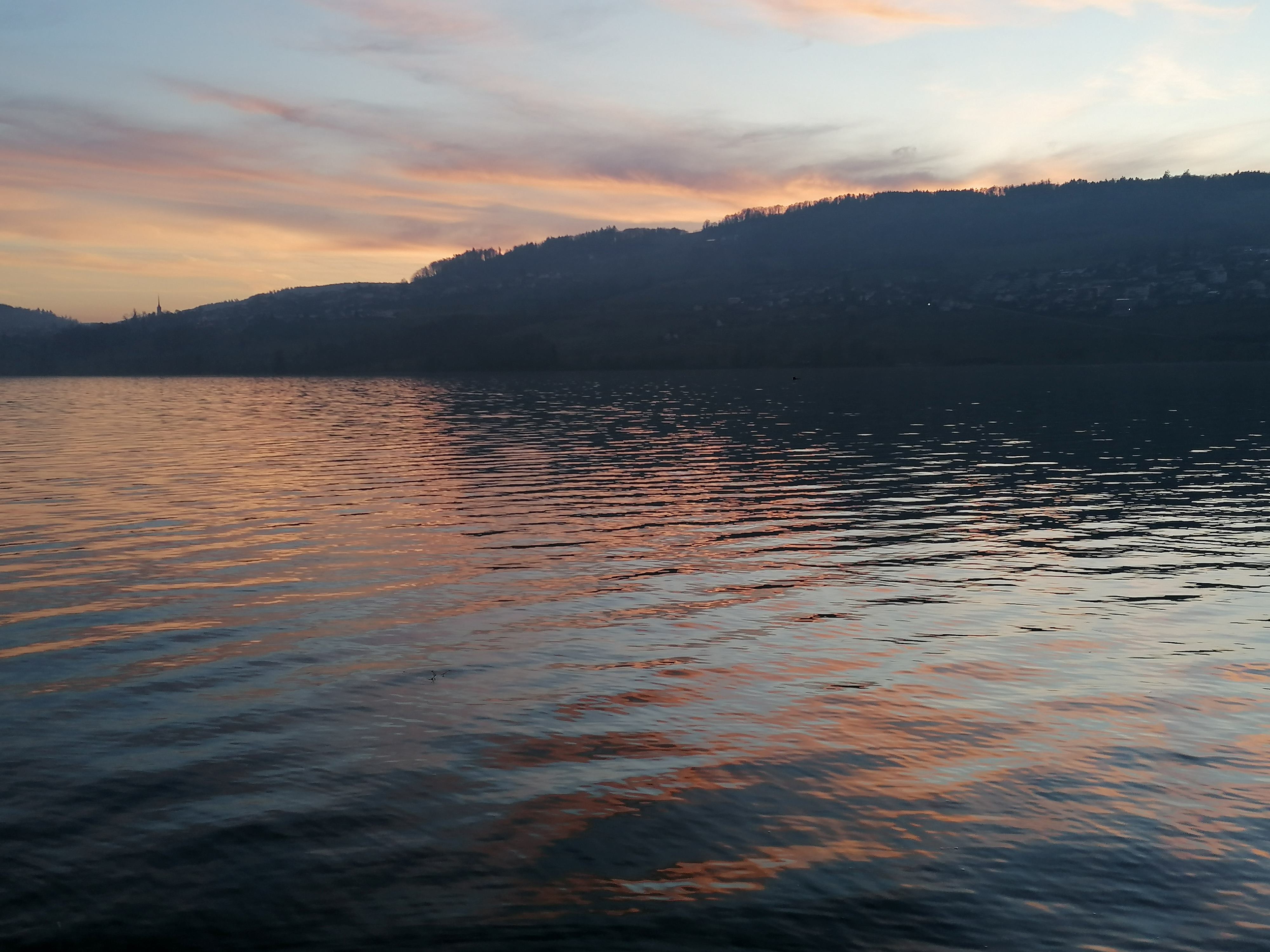 Abendrot am Hallwilersee