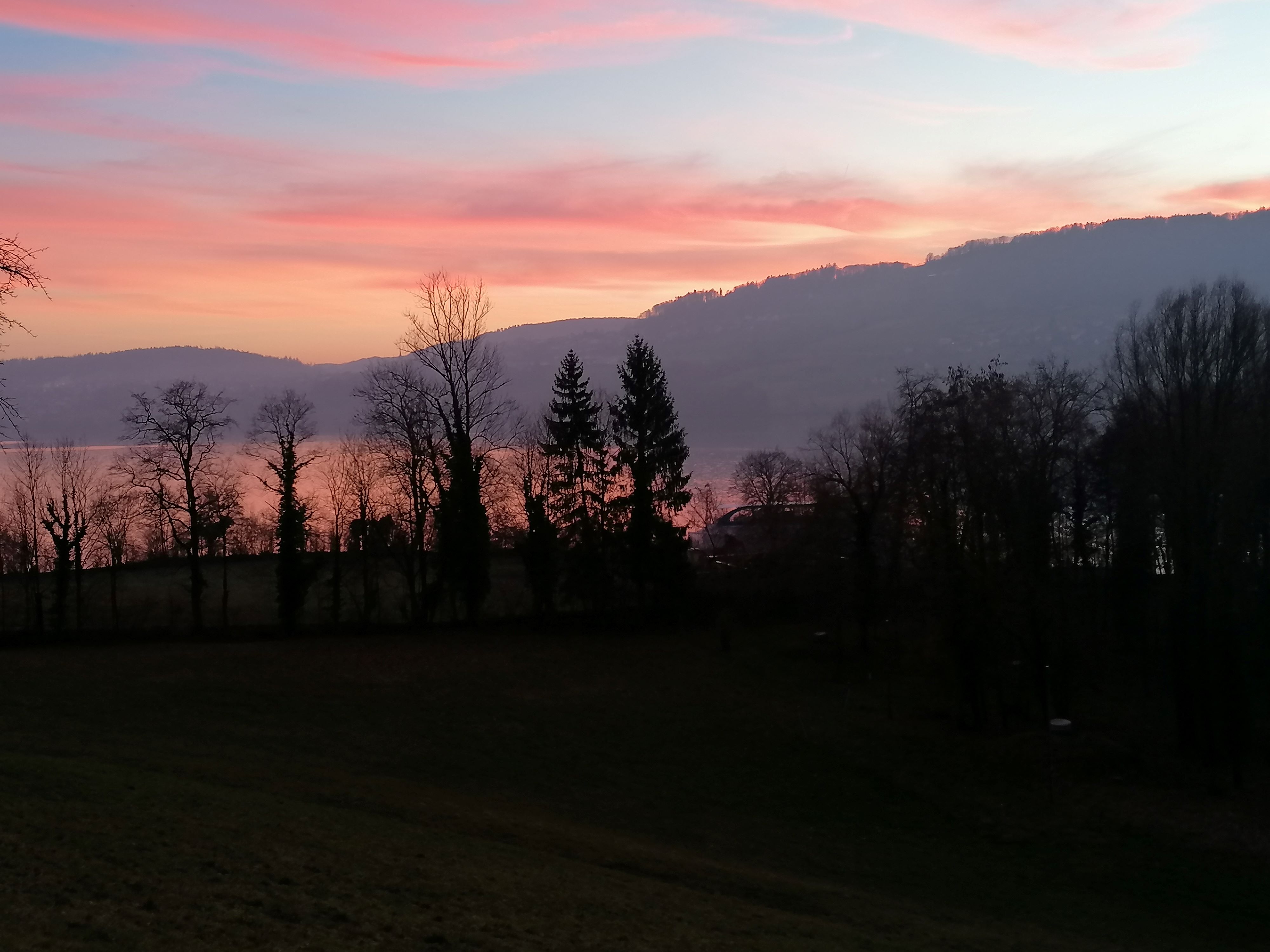 Abendrot am Hallwilersee